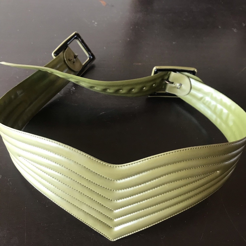 70s military green belt